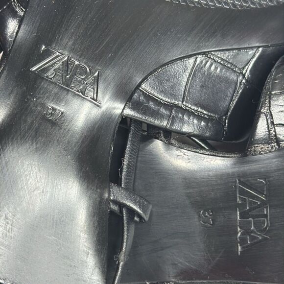 (Z) Zara, flat pointed toe shoes, ankle straps, sizes US/EU 37/6.5, 36/6 - Picture 10 of 14